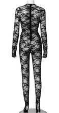 Load image into Gallery viewer, Lace Cutout Floral Jumpsuit
