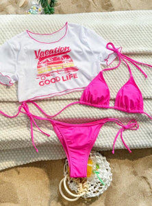 3 Piece Summer Vacay -Swim Set