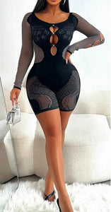 Rock Star Mesh Romper