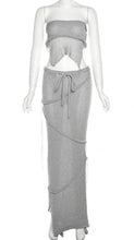 Load image into Gallery viewer, Knitted Halter Skirt Set
