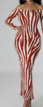 Load image into Gallery viewer, Tiger Striped Body-Con Dress
