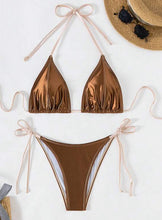 Load image into Gallery viewer, Satin Mocha Swimsuit
