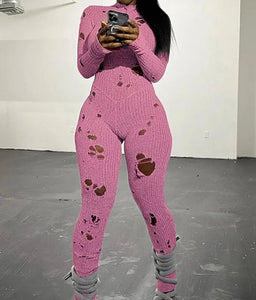 Knitted Post-Fight Jumpsuit