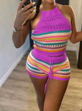 Charger l&#39;image dans la galerie, Plus Size Summertime Knitted Short Set
