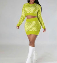 Load image into Gallery viewer, Knitted Skirt Set
