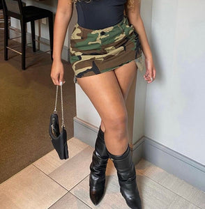 Camo Mini Skirt