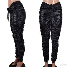 Load image into Gallery viewer, Faux Leather Stacked Pants
