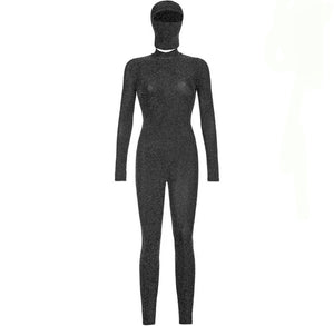 Glitter Ski-mask Jumpsuit