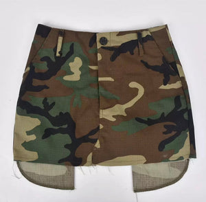 Camo Mini Skirt